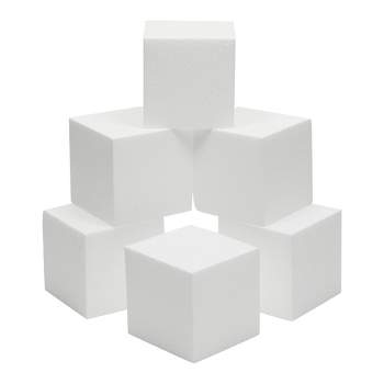 Pack of 6 FLOFARE Round Floral Foam Blocks for Fresh and