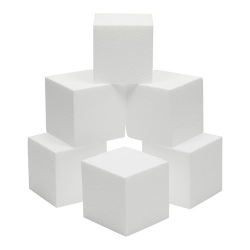 Juvale 6 Pack 4 Inch Foam Cube Squares For Diy Crafts, White Polystyrene  Blocks For Arts Supplies, 4x4x4 Inches : Target