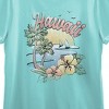 Free Authority Outdoor Hawaii Women's Teal Crew Neck Short Sleeve T-shirt - 4 of 4