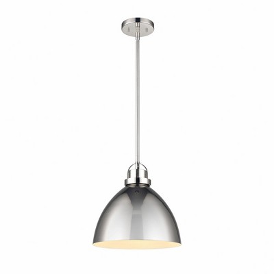 Elk Home Somerville 1 - Light Pendant in  Polished Nickel