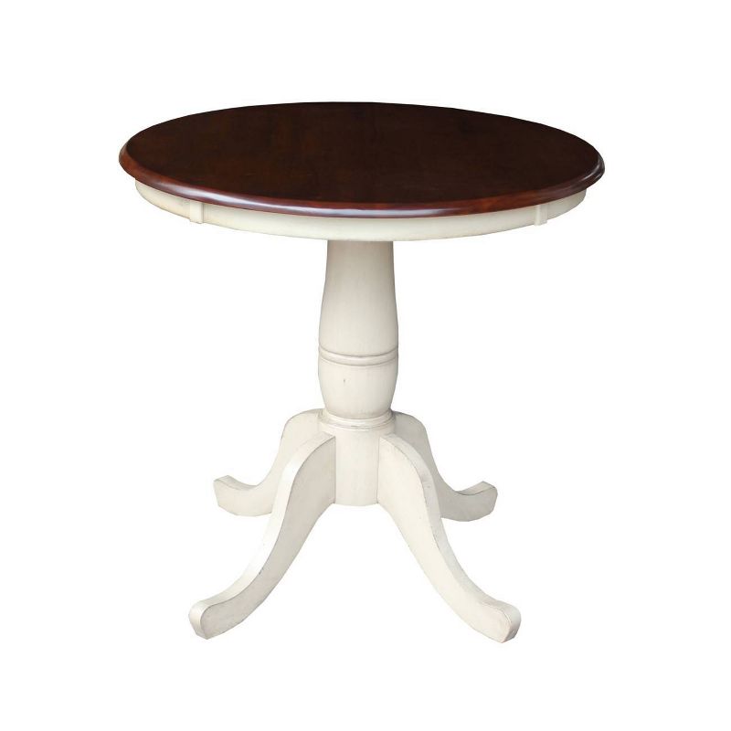 30" Round Dining Table with Raised Legs and 2 Madrid Dining Chairs - International Concepts, 3 of 10