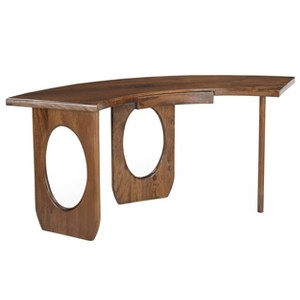 Treasure Trove Accents Writing Desk with Drawer Latham Warm Brown - 1 of 4
