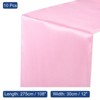 Unique Bargains Wedding Banquet Satin Smooth Soft Shiny Table Runner 12 x 108 Inch 10 Pcs - 2 of 4