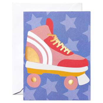 10ct Blank All Occasion Card, Roller-skates