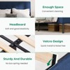 HYLEORY King Bed Frame, Upholstered Platform Bed Frame with Headboard for Kids Teens Adults, No Box Spring Needed - 3 of 4