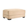 PAGED Corduroy Fabric Wooden Ottoman, Modern Sectional Sofa Footstool Module with Sponge Seat Cushion, Vanity Chair for Living Room, Bedroom - 2 of 4