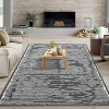 Rugs for Living Room Washable Modern Stripe Carpet Non Slip Soft Rubber Backed Rug,Low Pile Area Rug for Bedroom Office DiningRoom - 4 of 4