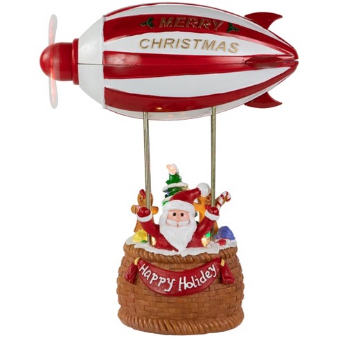 Northlight 8.5 Red And White Musical And Animated Blimp Christmas Figure :  Target