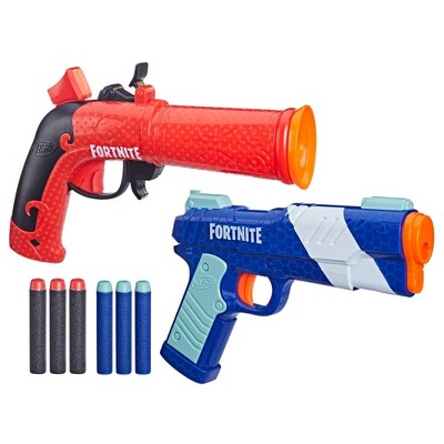 Nerf Fortnite Primal Blaster, 4 Nerf Elite Darts, Nerf Fortnite Dart Blaster