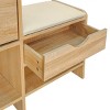 GlasFlength Shoe Racks Rattan Storage Cabinet with Bench and Flip Drawers Simple Design for Entryway Living Space, Beige, 47.2"*9.8"*44.9" - 3 of 4
