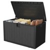 130 Gallon Outdoor Storage Box, Deck Boxes Outdoor Waterproof with Lid,Outside Storage Box Waterproof with Side Handles for Garden Pool Accessories - 3 of 4