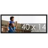 PosterPalooza | Panoramic Modernist Black Picture Frame - UV Acrylic, Foam Board Backing, Hanging Hardware - 2 of 4