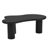 GlasFlength Coffee Tables, Elegant and Functional, Perfect for Modern Living Spaces, Black, 44"*25.9"*15.7" - 3 of 4