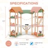 Infans Kids Wooden Dollhouse Aged 3-8 Years Old w/32PCS Realistic Furniture Accessories - 2 of 4