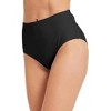 FIONECA Women's Swim Bottom High Waist Retro Basic Full Coverage Bikini Tankini Swimsuit Briefs - 2 of 4