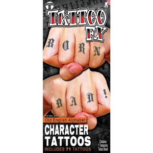 Tinsley Transfers Temporary Tattoos Halloween Costume Accessories Set - Multicolored One Size - 1 of 2