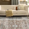 Washable Area Rug Non Slip Low Pile Rug Vintage Floral Rug - 2 of 4