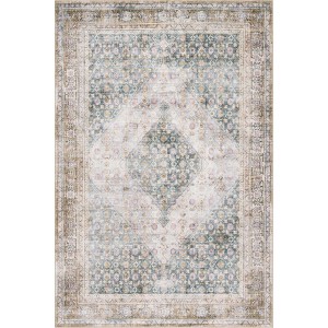 Nuloom Caius Faded Medallion Pet Friendly Machine Washable Area Rug - 1 of 4