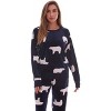 #FollowMe Womens Ultra-Soft Velour Jogger Pajama Set  Relaxing & Stylish Sleepwear - 4 of 4