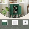 18"W Bathroom Vanity with Ceramic Sink, Freestanding Small Bathroom Sink Cabinet with Adjustable Shelf - ModernLuxe - 4 of 4