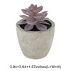 Unique Bargains Artificial Plants Plastic Pink 2.36"x2.36"x2.76" 1 Pcs - 3 of 4
