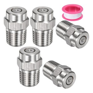 Unique Bargains Stainless Steel Durable Corrosion Resistant Pressure Washer Nozzles 5 Pcs - 1 of 4