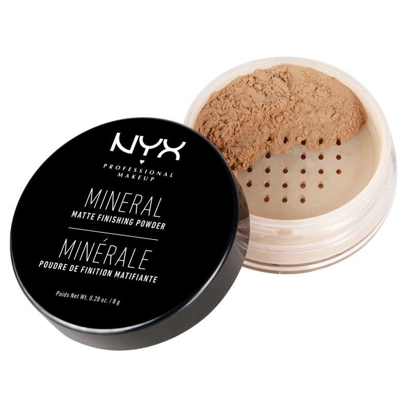 NYX Professional Makeup Mineral Matte Finishing Loose Powder - 0.28oz, 1 of 6
