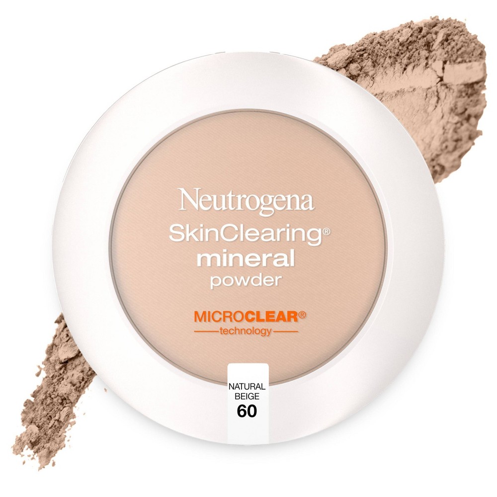 Photos - Other Cosmetics Neutrogena Skin Clearing Pressed Powder - 60 Natural Beige - 0.38oz Natura 