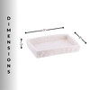 Evideco French Home Goods Elegant Stone-Effect Soap Dish Holder - Versatile Resin Tray for Bathroom Vanity - 3 of 4