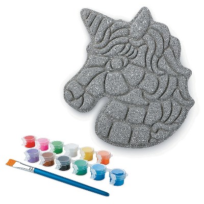 Colorful Unicorn Mosaic Cement Stepping Stone Kit