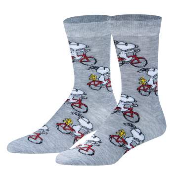 Crazy Socks, Snoopy & Woodstock, Funny Novelty Socks, Large