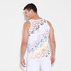 Pride Adult Smiley World Rainbow Smiles Tank Top - 2 of 3
