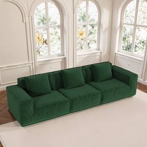 Whisen Modular Sofa Bed - Oversized, Convertible, Soft Corduroy Cloud Velvet Fabric, Two Person Combination - 1 of 4