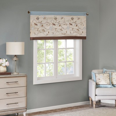 50x18" Monroe Embroidered Window Valance Target