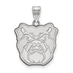 Black Bow Jewelry 10k White Gold Butler Bulldogs NCAA Large Pendant - 1 of 3