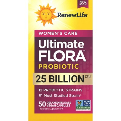 Renew Life Ultimate Flora Probiotic Womens Care Vegetarian Capsules