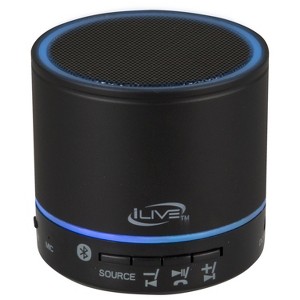iLive Color Changing Portable Wireless Speaker with FM Scan Radio, ISB07B - 1 of 4
