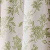 BAGOKIE 72"x72" Floral Cotton Linen Shower Curtain, Pack of 1 - 2 of 3