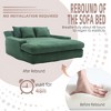 72.44" Chenille 2-Seater Lazy Sofa with Deep Seat, 5 Back Pillows and Foam Filling, Comfy Couch for Living Room, Club, or Family Room - 4 of 4
