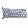20" Indigo And White Cotton Motif Throw Pillow - 4 of 4