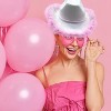 4E's Novelty Pink Cowgirl Hat – Felt Cowboy Hat with Chinstrap for Parties & Festivals - 4 of 4