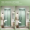 CIPACHO Adjustable Pivot Swing Shower Door: Matte Black, Leak-Proof & Durable,30*72 Inch - 3 of 4
