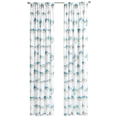 The Lakeside Collection Tisa Fish Window Panels - 50" x 63"