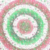 HomeRoots 88" X 84" Green Red And White Floral Cotton Hanging Tapestry - 4 of 4