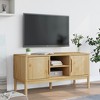 vidaXL TV Stand Entertainment Center Media Unit Furniture Solid Pine Wood - 3 of 4