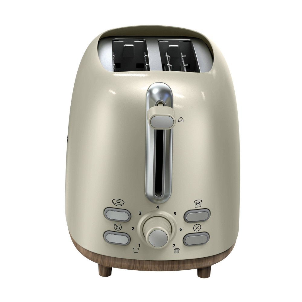 Oster 2-Slice Toaster Stainless Steel With Extra-Wide Slots Oat Milk: Bagel & Bread Toaster, 1000W, Spot Clean