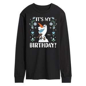 Men's - Disney - Olaf It's My Birthday Long Sleeve Graphic T-Shirt - 1 of 3