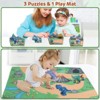 Funny Magnetic Dinosaur Toys for Kids, Toddlers Boys Girls Christmas Birthday Gifts, Take Apart Toys with Light, Sound, Mat, Paint Kit for 2-13 Years - 4 of 4