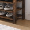 GDFStudio Debby Wood Faux Leather Upholstered Shoe Rack Bench - 4 of 4