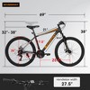 Gulches 26-inch mountain bike adult aluminum frame shock absorbing front fork bike 21-speed disc brake mountain bike - 2 of 4